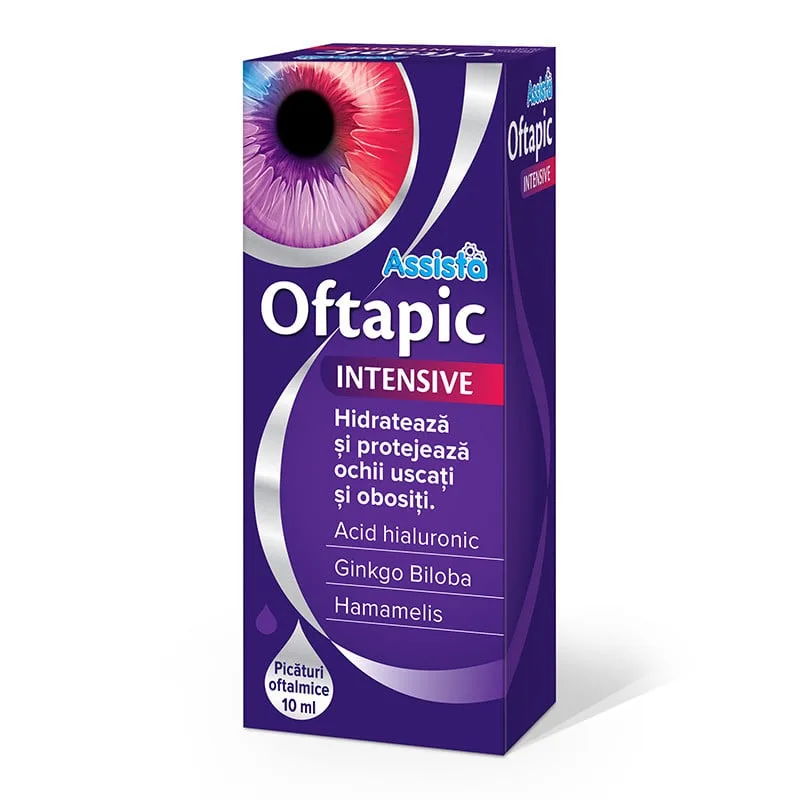 Picaturi pentru ochi Oftapic Intensive, 10ml, Assista — preț și oferte