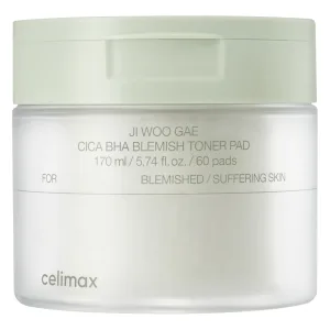 Dischete exfoliante cu acizi BHA, PHA si LHA Ji Woo Gae, 60 bucati, Celimax