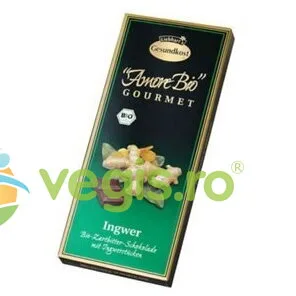 Ciocolata Amaruie 55% Cacao cu Ghimbir Ecologica/Bio 100g LIEBHARTS GESUNDKOST — preț și oferte