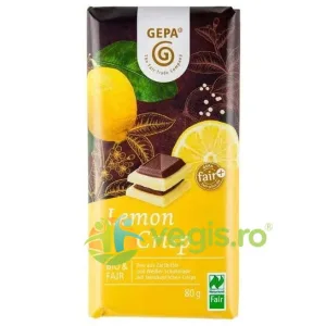 Ciocolata Alba si Neagra cu Lamaie Crocanta Ecologica/Bio 80g