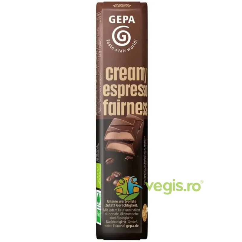 Ciocolata Creamy Espresso Fairness Ecologica/Bio 37.5g GEPA The Fair Trade Company — preț și oferte