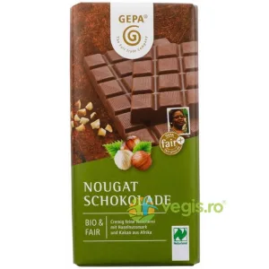 Ciocolata cu Lapte si Nougat Ecologica/Bio 100g