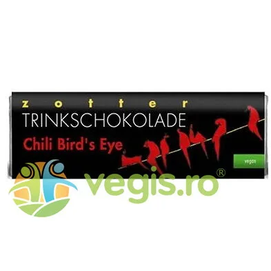 Baton de Ciocolata Calda Chilli Bird`s Eye Ecologic/Bio 22g ZOTTER CHOCOLATE — preț și oferte