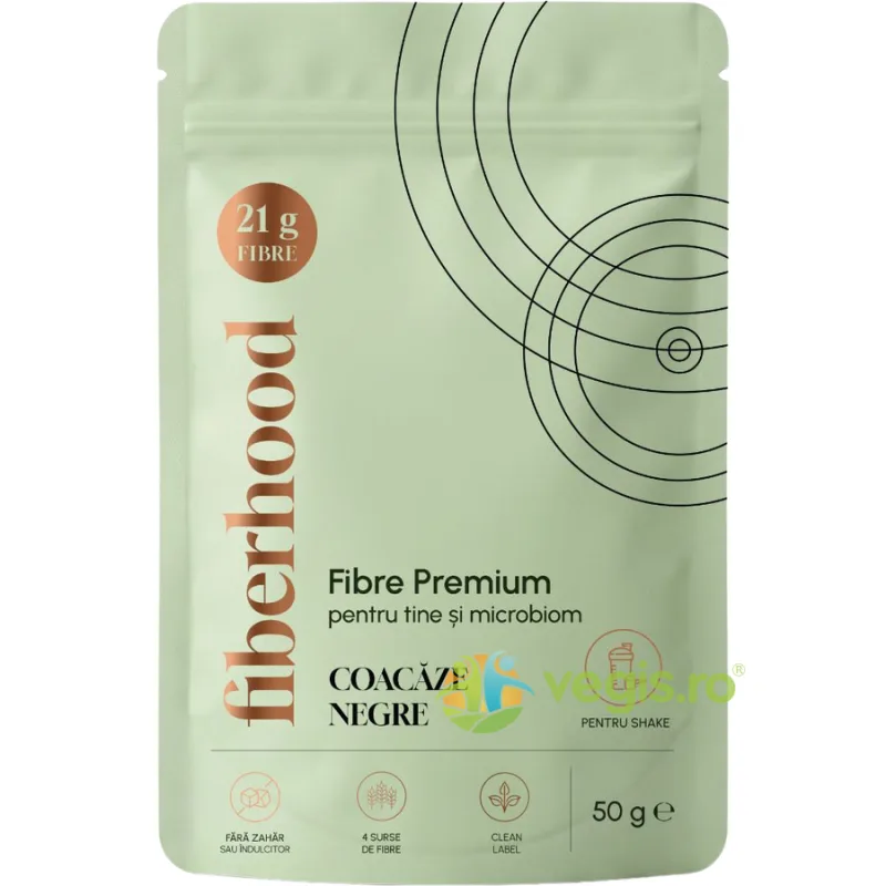Fibre Premium cu Coacaze Negre Liofilizate 50g FIBERHOOD — preț și oferte