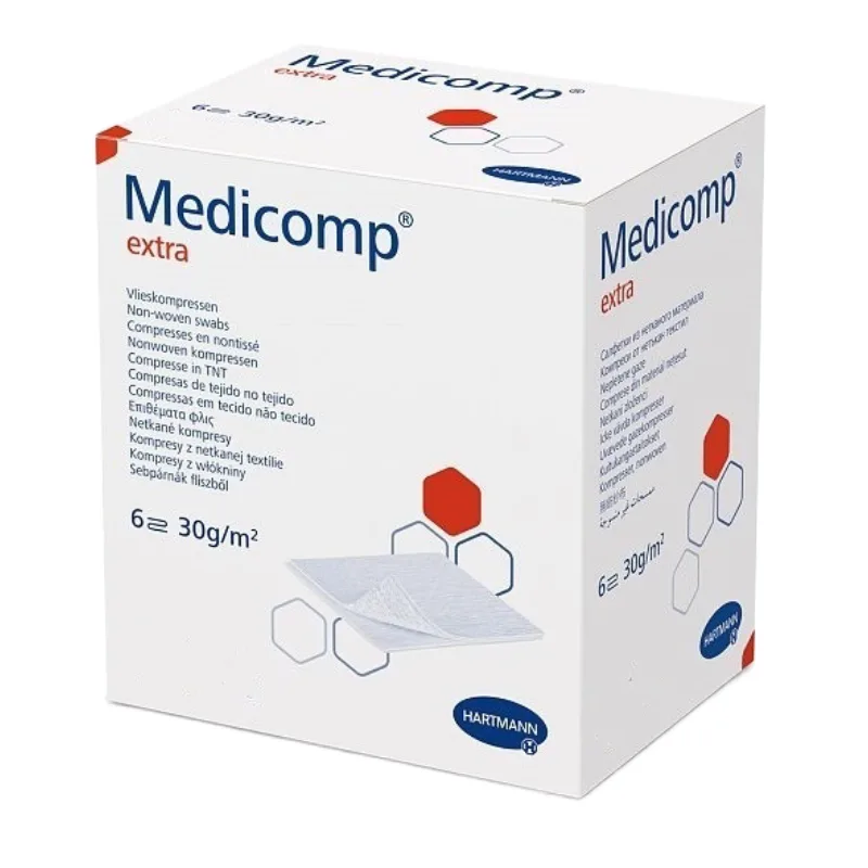 Comprese sterile Medicomp Extra, 7.5*7.5 cm, 25 bucati, HartMann — preț și oferte