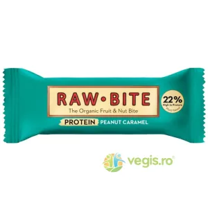 Baton Proteic din Fructe si Nuci cu Arahide si Caramel fara Gluten Ecologic/Bio 45g