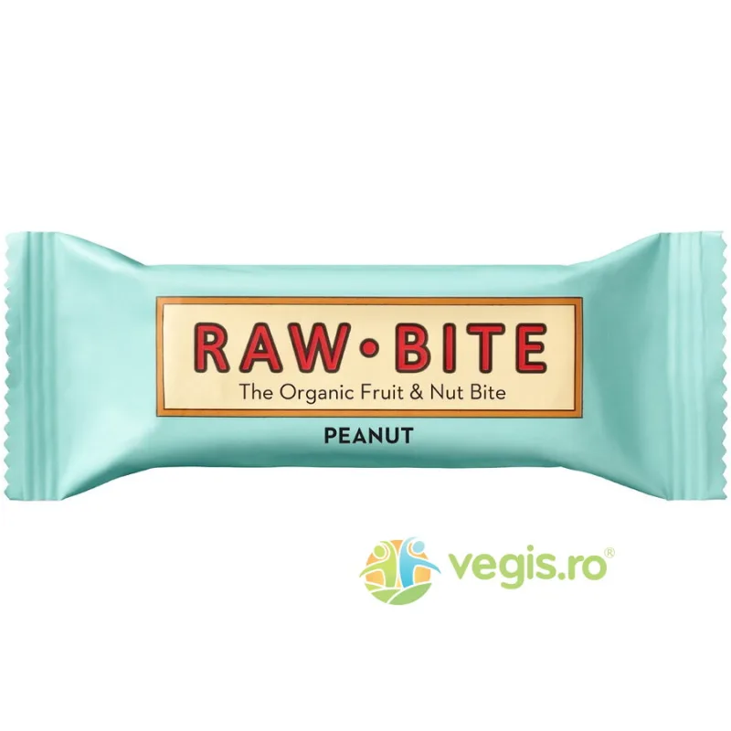 Arahide fara Zahar Adaugat si fara Gluten Ecologic/Bio 50g RAW BITE — preț și oferte