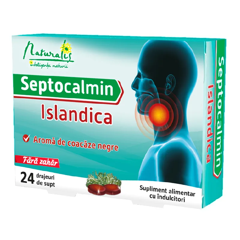 Septocalmin Islandica, 24 drajeuri, Naturalis — preț și oferte