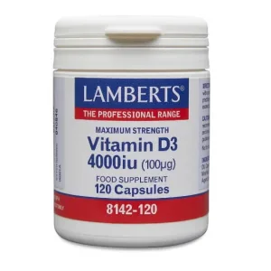 Lamberts | Vitamina D3 4000iu (100μg) | 120caps