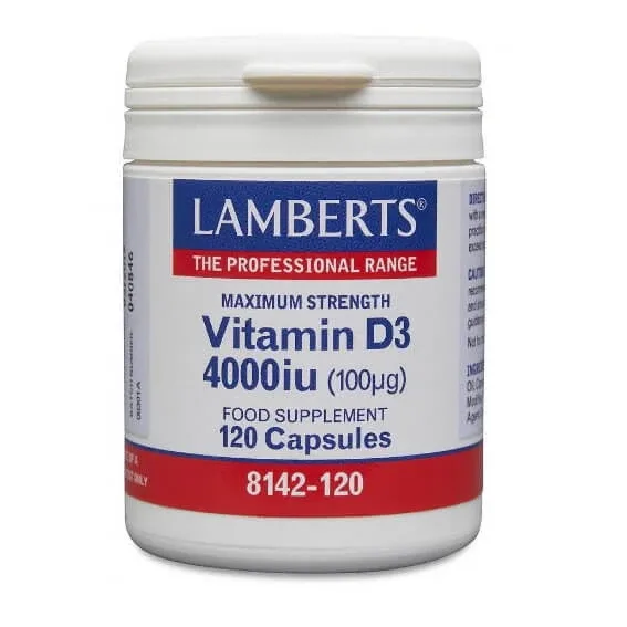 Lamberts | Vitamina D3 4000iu (100μg) | 120caps — preț și oferte