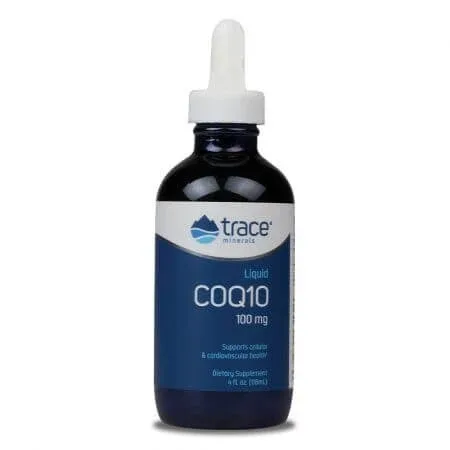 Coenzima Q10 lichid cu aroma de mandarina, 100 mg, 59 ml, Trace Minerals — preț și oferte