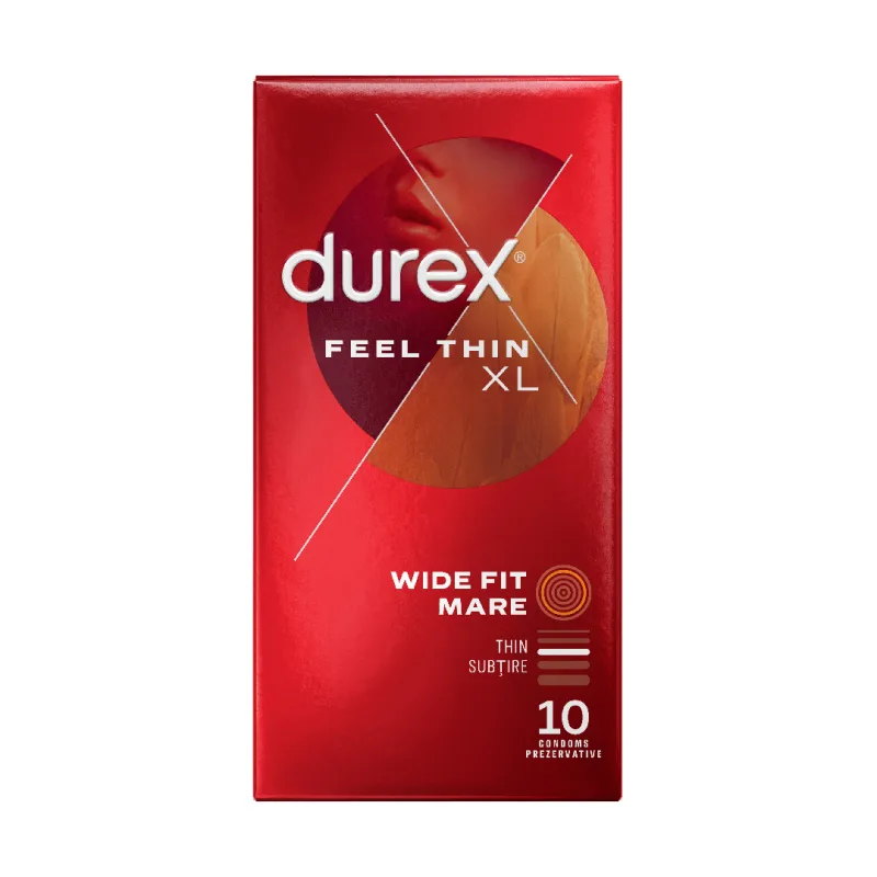 Prezervative Feel Thin XL, 10 bucati, Durex — preț și oferte