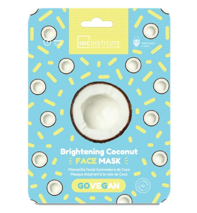 Masca servetel iluminatoare cu cocos, 23g, IDC Institute — preț și oferte
