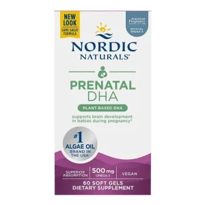 Nordic Naturals Prenatal DHA Vegan 500 mg, capsule, 60 buc.