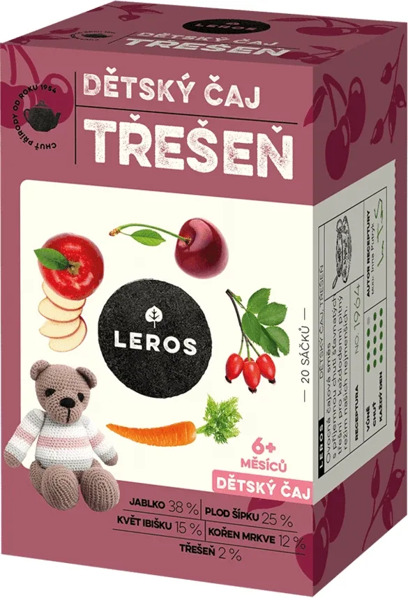 Leros Ceai de cireșe pentru copii, 20 x 2 g — preț și oferte