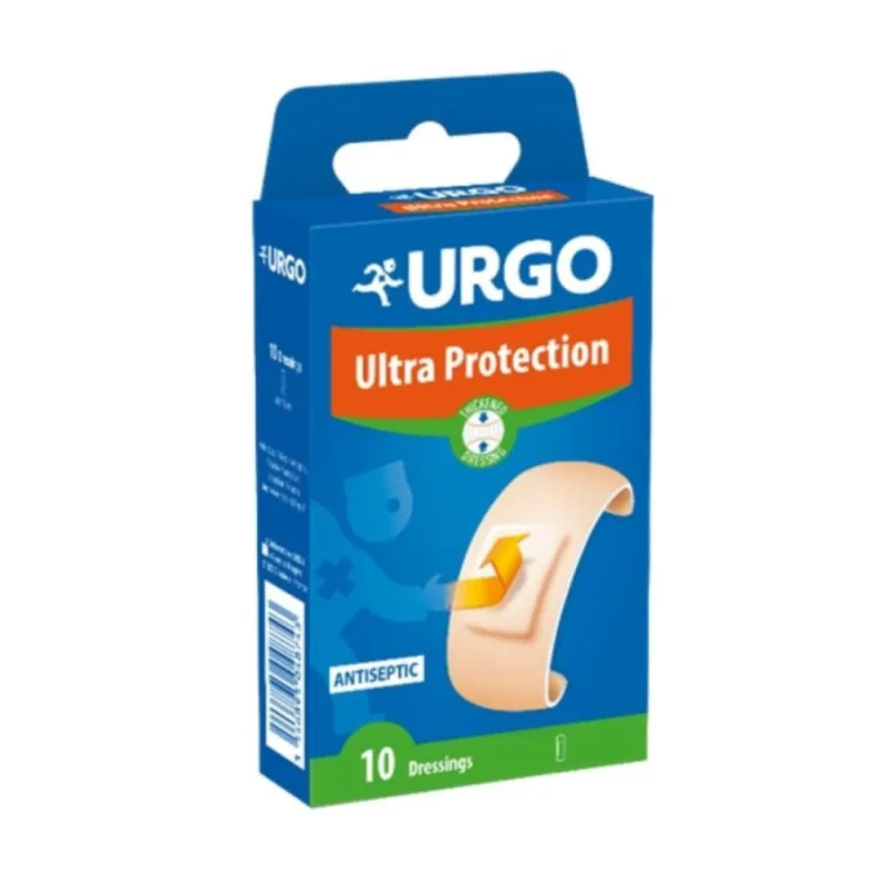 Plasturi pentru rani minore, 10 bucati, Urgo Ultra Protect — preț și oferte