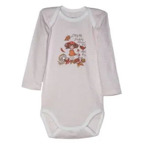 Body maneca lunga DL10 Little Girl roz/alb dungi, Danina | 24 luni