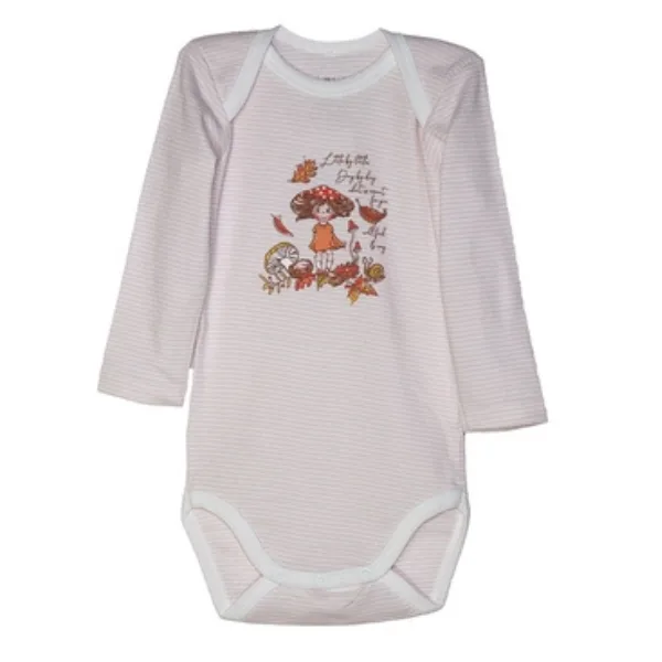 Body maneca lunga DL10 Little Girl roz/alb dungi, Danina | 24 luni DANINA INFINITY — preț și oferte