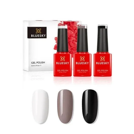 Set lac de unghii semipermanent Bluesky Classic Leopard mini trio 3x5ml — preț și oferte