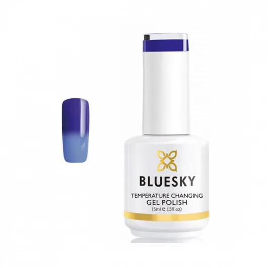 Lac de unghii semipermanent Bluesky UV termic Sea Breeze Albastru 15ml — preț și oferte