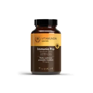 Hypernatura Vitamunda Immunia Pro - sinergie cu efect puternic antibacterian, antiviral și antifungic - 90 cps