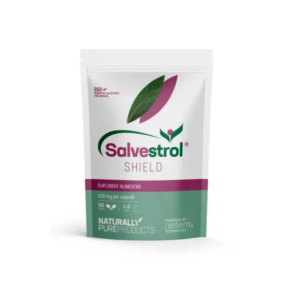 Hypernatura Salvestrol SHIELD 350 – supliment alimentar – 90 cps — preț și oferte