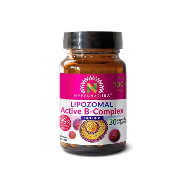 Hypernatura Lipozomal Active B-Complex – supliment alimentar sub forma de capsule cu vitamine - 30 cps — preț și oferte