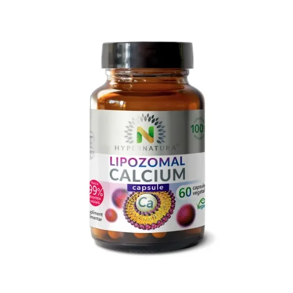 Hypernatura Lipozomal Calcium – supliment alimentar sub forma de capsule cu calciu – 60 cps — preț și oferte