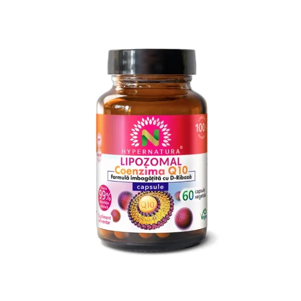 Hypernatura Lipozomal Coenzima Q10 - formula imbogatita cu D-Riboza – 60 cps — preț și oferte