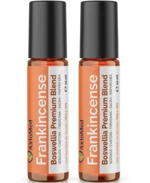 AxioMed Frankincense Oil Roll-On – ulei esential de tamaie cu 5 specii Boswellia – 20 ml