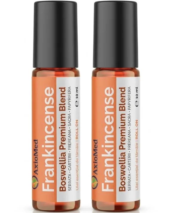 AxioMed Frankincense Oil Roll-On – ulei esential de tamaie cu 5 specii Boswellia – 20 ml — preț și oferte