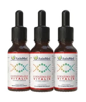 AxioMed Coenzima Q10 Vitalis – supliment alimentar sub forma de picaturi cu coenzima Q10 – 150 ml