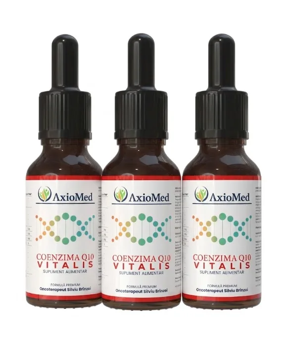 AxioMed Coenzima Q10 Vitalis – supliment alimentar sub forma de picaturi cu coenzima Q10 – 150 ml — preț și oferte