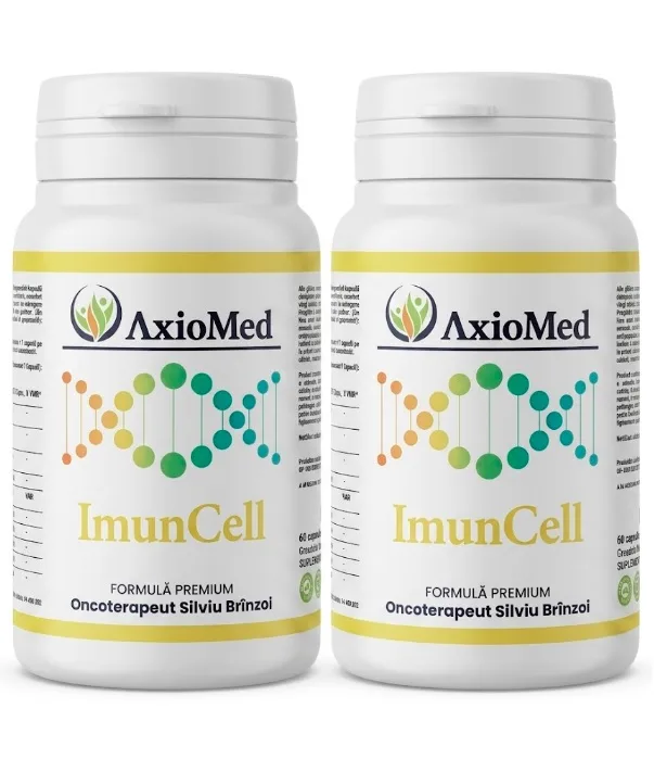 AxioMed ImunCell – formulă imunomodulatoare sub forma de capsule cu 10 compuși bioactivi standardizați – 120 cps — preț și oferte