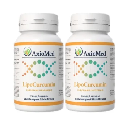 AxioMed LipoCurcumin – supliment alimentar sub forma de capsule, cel mai puternic antiinflamator natural – 120 cps — preț și oferte