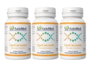 AxioMed LipoCurcumin – supliment alimentar sub forma de capsule, cel mai puternic antiinflamator natural – 180 cps