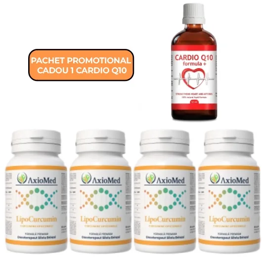 AxioMed LipoCurcumin – supliment alimentar sub forma de capsule, cel mai puternic antiinflamator natural – 240 cps — preț și oferte