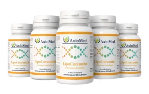 AxioMed LipoCurcumin – supliment alimentar sub forma de capsule, cel mai puternic antiinflamator natural – 300 cps