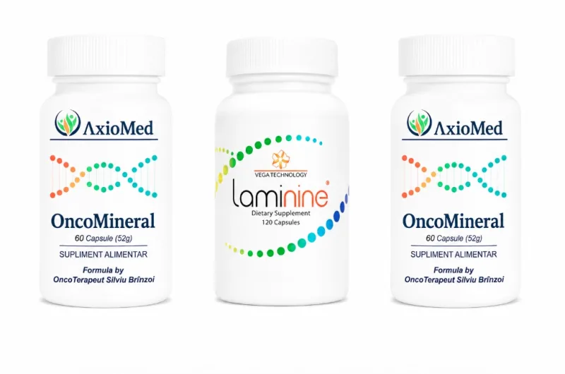AxioMed Pachet Premium Laminine + 2 OncoMineral – supliment pentru regenerare celulara si imunitate activa — preț și oferte