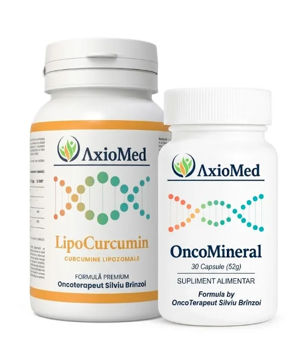 AxioMed Pachet LipoCurcumin + OncoMineral — preț și oferte