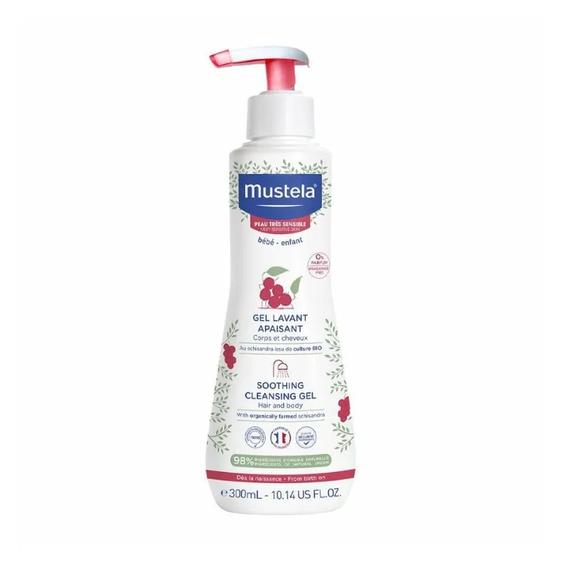 Gel curatare calmant pentru piele sensibila, 300ml, Mustela — preț și oferte