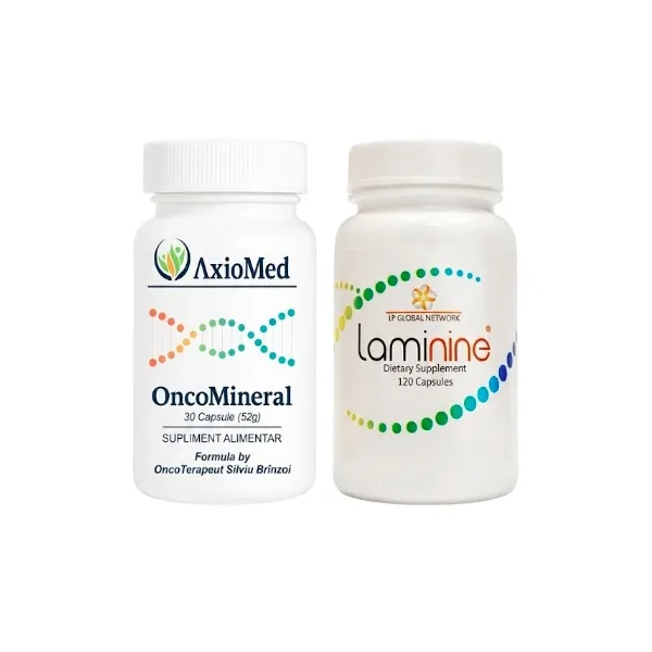 AxioMed Pachet Premium Laminine + OncoMineral – supliment pentru regenerare și imunitate — preț și oferte