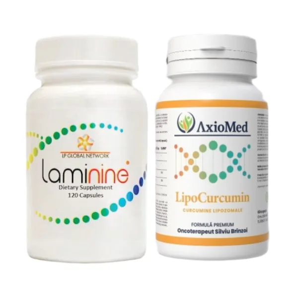 AxioMed Pachet Premium Laminine + LipoCurcumin 95% - supliment regenerare și antiinflamator — preț și oferte