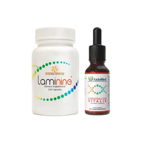 AxioMed Pachet Premium Laminine + Coenzima Q10 Vitalis – supliment pentru regenerare și energie — preț și oferte