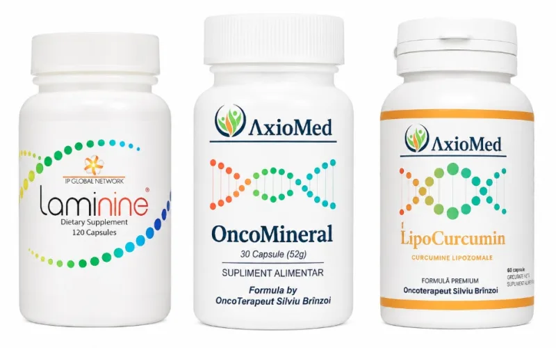 AxioMed Pachet Regenerare Totala – Laminine + Oncomineral + Lipocurcumin — preț și oferte
