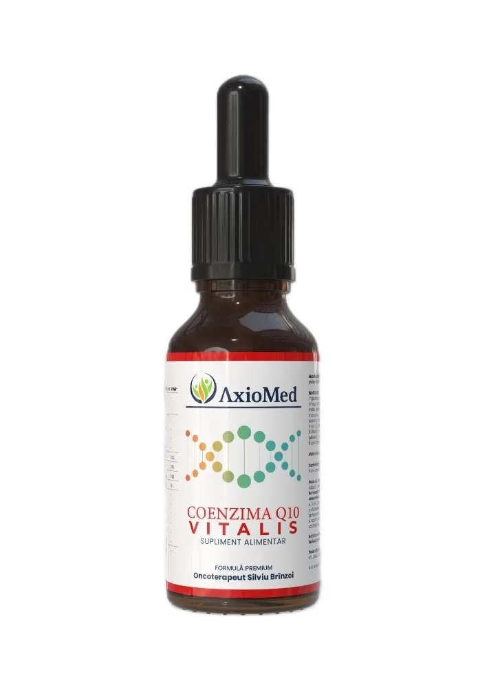 AxioMed Coenzima Q10 Vitalis – supliment alimentar sub forma de picaturi cu coenzima Q10 – 50 ml — preț și oferte