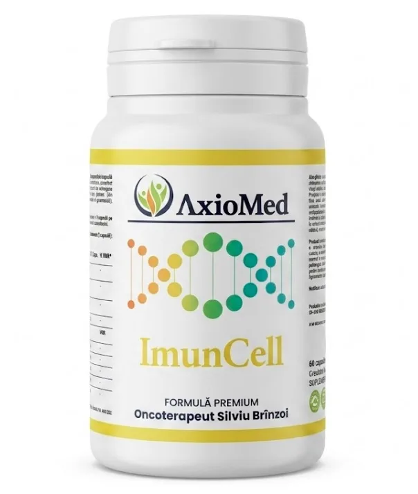 AxioMed ImunCell – formulă imunomodulatoare sub forma de capsule cu 10 compuși bioactivi standardizați – 60 cps — preț și oferte