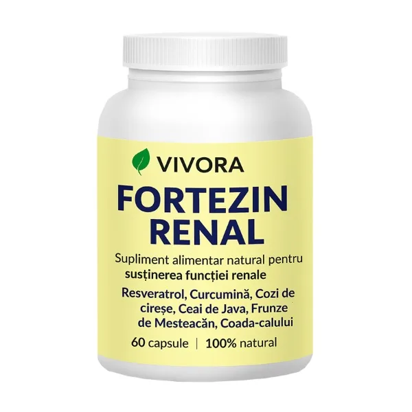 Fortezin Renal – capsule create pentru a sprijini rinichii și întregul aparat urinar – 60 cps — preț și oferte