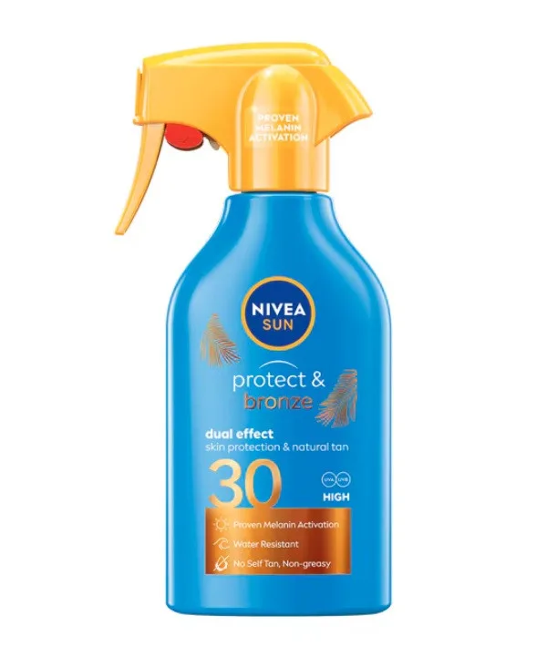 Nivea Sun Protect & Bronze - spray cu protectie solara pentru bronzare, SPF 30 - 270 ml — preț și oferte