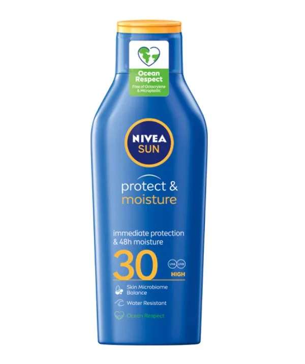 Nivea Sun Protect & Moisture - lotiune cu protectie solara, SPF 30 - 400 ml — preț și oferte